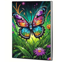 Load image into Gallery viewer, DIY Diamond Art Diary Book Journal Notebook 60 Pages A5 Diary(Garden Butterfly)
