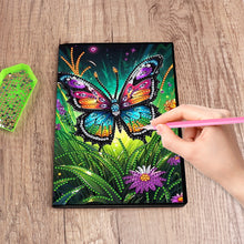 Load image into Gallery viewer, DIY Diamond Art Diary Book Journal Notebook 60 Pages A5 Diary(Garden Butterfly)
