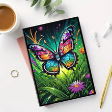 Load image into Gallery viewer, DIY Diamond Art Diary Book Journal Notebook 60 Pages A5 Diary(Garden Butterfly)
