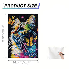 Load image into Gallery viewer, DIY Diamond Art Diary Book Journal Notebook 60 Pages A5 Diary(Butterfly Kitten)
