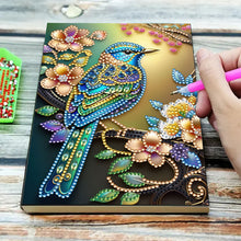 Load image into Gallery viewer, DIY Diamond Art Diary Book Journal Notebook 60 Pages A5 Diary(Flower Bird)
