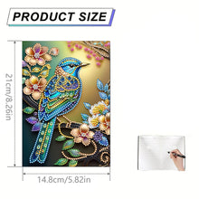 Load image into Gallery viewer, DIY Diamond Art Diary Book Journal Notebook 60 Pages A5 Diary(Flower Bird)
