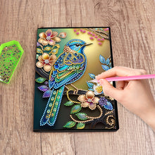 Load image into Gallery viewer, DIY Diamond Art Diary Book Journal Notebook 60 Pages A5 Diary(Flower Bird)
