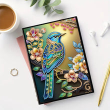 Load image into Gallery viewer, DIY Diamond Art Diary Book Journal Notebook 60 Pages A5 Diary(Flower Bird)
