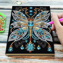 Load image into Gallery viewer, DIY Diamond Art Diary Book Journal Notebook 60 Pages A5 Diary(Gem Butterfly)
