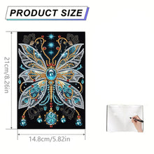 Load image into Gallery viewer, DIY Diamond Art Diary Book Journal Notebook 60 Pages A5 Diary(Gem Butterfly)
