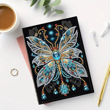 Load image into Gallery viewer, DIY Diamond Art Diary Book Journal Notebook 60 Pages A5 Diary(Gem Butterfly)
