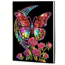 Load image into Gallery viewer, DIY Diamond Art Diary Book Journal Notebook 60 Pages A5 Diary(Rose Butterfly)
