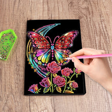 Load image into Gallery viewer, DIY Diamond Art Diary Book Journal Notebook 60 Pages A5 Diary(Rose Butterfly)
