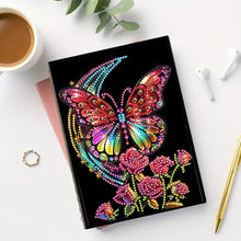 Load image into Gallery viewer, DIY Diamond Art Diary Book Journal Notebook 60 Pages A5 Diary(Rose Butterfly)
