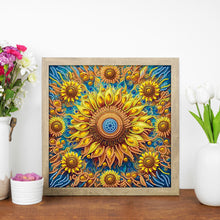 Load image into Gallery viewer, Diamond Painting - Partial Special Shaped - Sunflower flowers (30*30CM)
