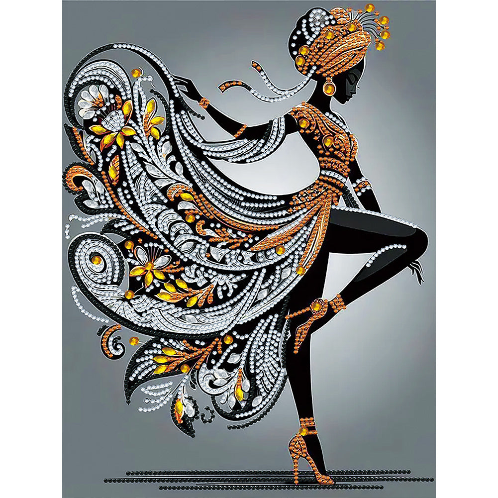 Diamond Painting - Partial Special Shaped - Woman (30*40CM)