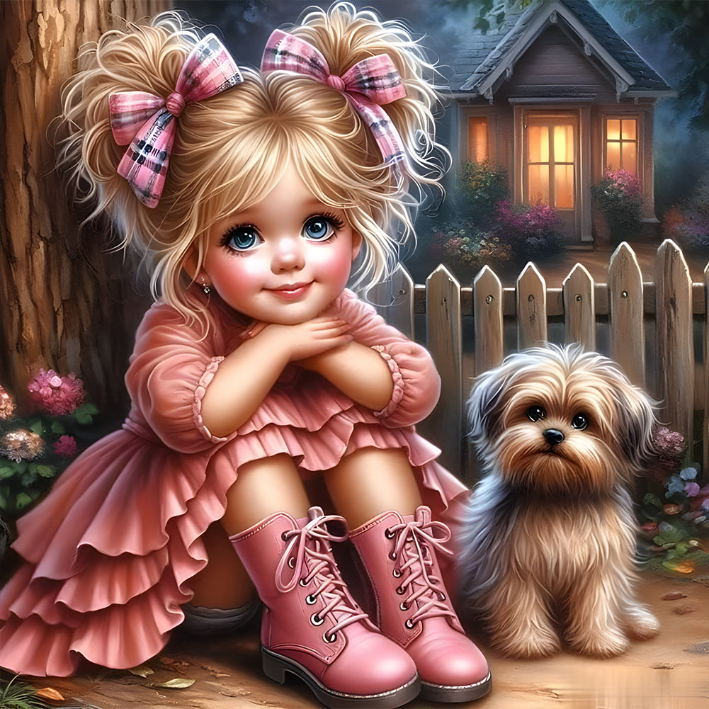 Diamond Painting - Full Round - Cute Child (40*40CM)