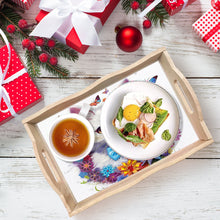 Load image into Gallery viewer, Wooden Cat 5D DIY Diamond Painting Tray Art Craft for Desk Coffee Table
