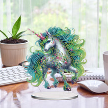 Load image into Gallery viewer, Acrylic Special Shape Animals Desktop Diamond Art Kits for Home Office Decor
