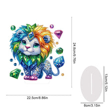 Load image into Gallery viewer, Acrylic Special Shape Animals Desktop Diamond Art Kits for Home Office Decor
