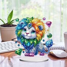 Load image into Gallery viewer, Acrylic Special Shape Animals Desktop Diamond Art Kits for Home Office Decor
