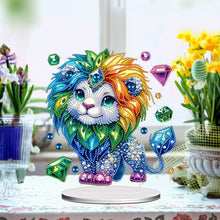 Load image into Gallery viewer, Acrylic Special Shape Animals Desktop Diamond Art Kits for Home Office Decor
