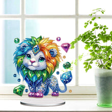 Load image into Gallery viewer, Acrylic Special Shape Animals Desktop Diamond Art Kits for Home Office Decor
