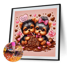 Load image into Gallery viewer, Diamond Painting - Full Round - Valentine&#39;s Day Chocolate Yorkshire (40*40CM)
