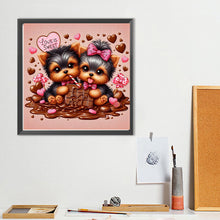 Load image into Gallery viewer, Diamond Painting - Full Round - Valentine&#39;s Day Chocolate Yorkshire (40*40CM)
