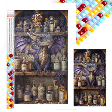 Load image into Gallery viewer, Diamond Painting - Full Square - Dragon on the bookshelf (40*70CM)
