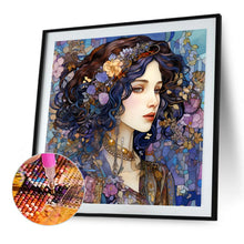 Load image into Gallery viewer, Diamond Painting - Full Square - Purple romantic woman (40*40CM)
