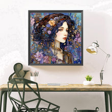 Load image into Gallery viewer, Diamond Painting - Full Square - Purple romantic woman (40*40CM)
