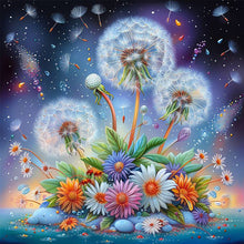 Load image into Gallery viewer, Diamond Painting - Full Square - Free flying dandelions (30*30CM)
