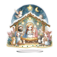 Load image into Gallery viewer, Easter Nativity Diamond Painting Desktop Ornaments for Bedroom Table Decor
