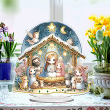 Load image into Gallery viewer, Easter Nativity Diamond Painting Desktop Ornaments for Bedroom Table Decor
