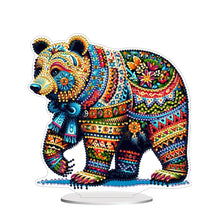 Load image into Gallery viewer, Bear Diamond Painting Desktop Ornament Rhinestones Decorations for Adults
