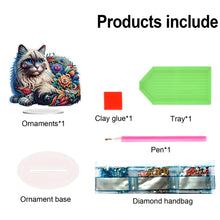 Load image into Gallery viewer, Cat Diamond Painting Desktop Ornament Rhinestones Decorations for Adults
