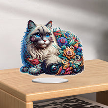 Load image into Gallery viewer, Cat Diamond Painting Desktop Ornament Rhinestones Decorations for Adults
