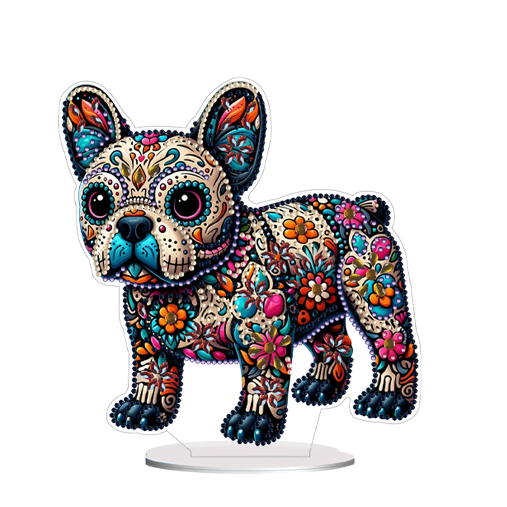 Dog Diamond Painting Desktop Ornament Rhinestones Decorations for Adults