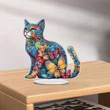 Load image into Gallery viewer, Cat Diamond Painting Desktop Ornament Rhinestones Decorations for Adults
