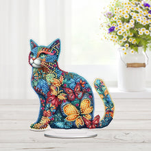 Load image into Gallery viewer, Cat Diamond Painting Desktop Ornament Rhinestones Decorations for Adults
