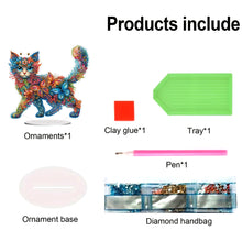 Load image into Gallery viewer, Cat Diamond Painting Desktop Ornament Rhinestones Decorations for Adults
