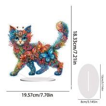 Load image into Gallery viewer, Cat Diamond Painting Desktop Ornament Rhinestones Decorations for Adults
