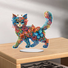 Load image into Gallery viewer, Cat Diamond Painting Desktop Ornament Rhinestones Decorations for Adults
