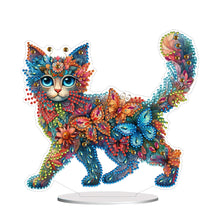 Load image into Gallery viewer, Cat Diamond Painting Desktop Ornament Rhinestones Decorations for Adults
