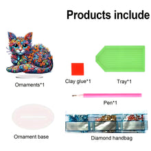 Load image into Gallery viewer, Cat Diamond Painting Desktop Ornament Rhinestones Decorations for Adults
