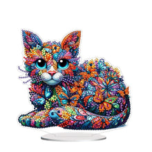 Load image into Gallery viewer, Cat Diamond Painting Desktop Ornament Rhinestones Decorations for Adults
