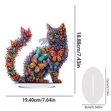 Load image into Gallery viewer, Cat Diamond Painting Desktop Ornament Rhinestones Decorations for Adults
