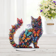 Load image into Gallery viewer, Cat Diamond Painting Desktop Ornament Rhinestones Decorations for Adults
