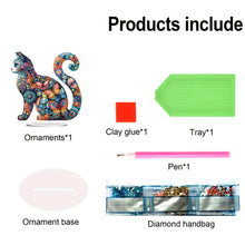 Load image into Gallery viewer, Cat Diamond Painting Desktop Ornament Rhinestones Decorations for Adults
