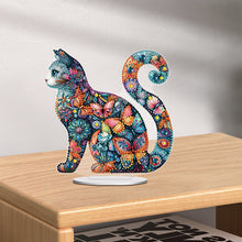 Load image into Gallery viewer, Cat Diamond Painting Desktop Ornament Rhinestones Decorations for Adults
