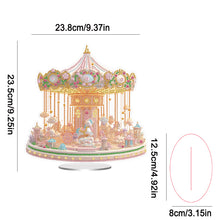 Load image into Gallery viewer, Acrylic Special Shape Aesthetic Carousel 5D DIY Diamond Art Tabletop Decorations
