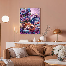 Load image into Gallery viewer, Diamond Painting - Full Round - Flower Cat (30*40CM)
