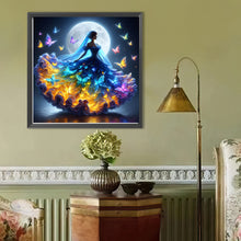 Load image into Gallery viewer, Diamond Painting - Full Round - Girl with Beautiful Skirt (40*40CM)
